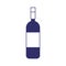 Wine bottle drink liquor design isolated icon