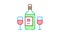 Wine Bottle Icon Animation