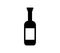 Wine bottle icon illustrated in vector on white background