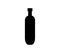 Wine bottle icon illustrated in vector on white background