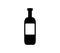 Wine bottle icon illustrated in vector on white background