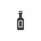 Wine bottle icon vector