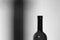 A wine bottle image in lens blur.