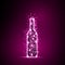 Wine Bottle light abstract design background