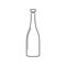 wine bottle. Vector illustration decorative design