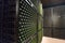 Wine bottles in winery cellar