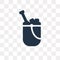 Wine bucket vector icon isolated on transparent background, Wine