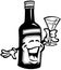 Wine Cartoon Vector Clipart