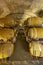 Wine cellar in Castello di Razzano, Piedmont, Italy