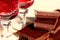 Wine and chocolate