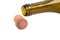 wine cork and bottle isolated