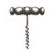 Wine corkscrew on a white background. sketch