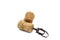 Wine corkscrew and wine stoppers on white background