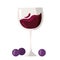 wine drink cup and grapes