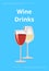 Wine Drink Red and White Choice Advertising Poster