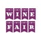 Wine fair sign illustration