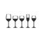 Wine glass full black vector silhouettes.