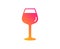 Wine glass icon. Bordeaux glass sign. Vector