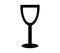 Wine glass icon illustrated in vector on white background