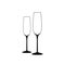 Wine Glass. Vector of Wine Glass. A long, empty black-and-white glasses.