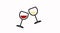 Wine Glasses Icon. Vector simple editable illustration