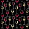 Wine Glasses Seamless Pattern