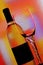 Wine glassware abstract background .