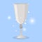 Wine goblet cartoon object for game