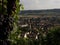 Wine grapes vineyard view of Stein am Rhein historic old town city at the Rhine river in Schaffhausen Switzerland Europe