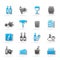 Wine industry objects icons