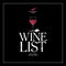 Wine List Menu template.