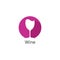 Wine logo design template