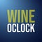 Wine oclock. Life quote with modern background vector
