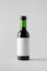 Wine Quarter Mini Bottle Mock-Up. Blank Label