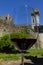 Wine with romance. Wine and castle. Castles of Tuscany wine region of Chianti, Italy.