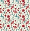 Wine seamless pattern with biootle and glass.