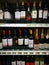 Wine selection in super market