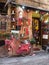 Wine shop in Montefalco medieval town in Italy