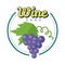 Wine Shop Poster. Winemaking Concept Logo.