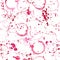 Wine splash and blots seamless pattern