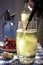 Wine spritzer cooling drink