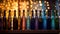 Wine Symphony: Captivating Bokeh of Abundant Bottles