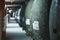 Wine tanks in empty cellar