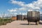 Wine vats in La Rioja, Spain