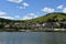 Wine village Zell Kaimt at Mosel river in Germany