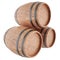 Wine, whiskey, rum, beer barrels