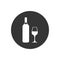 Wine White icon Vector Illustration on the gray