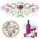 Wine & winemaking emblems & labels