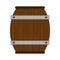 Wine wooden barrel isolated