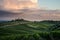 Wine yard overview Italy Tuscany